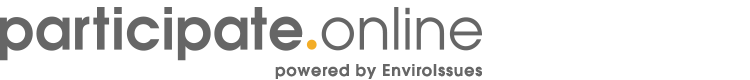Participate dot online is powered by EnviroIssues.